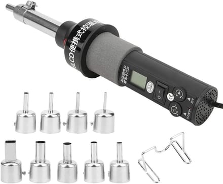 Heteluchtpistool - Soldeerthermostaat - Elektronisch Repareren - Digitale Display - 450 W - Zwart