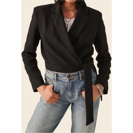 BA&SH Veste Esta Noir Taglia: L | Blazers Outlet | Donna
