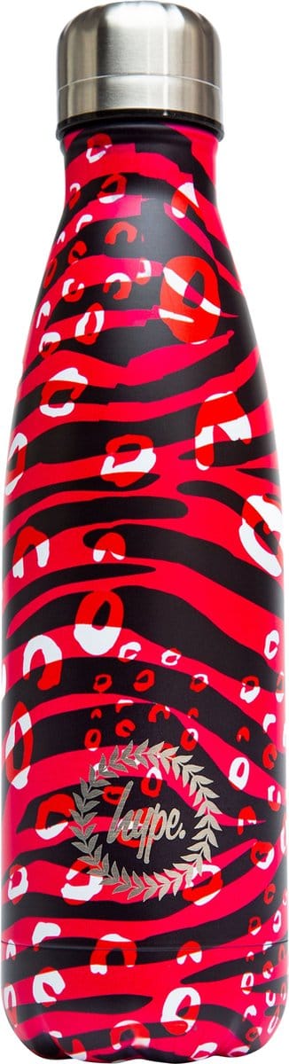 Pink Zebra - Drinkfles - RVS drinkfles - waterfles - RVS waterfles