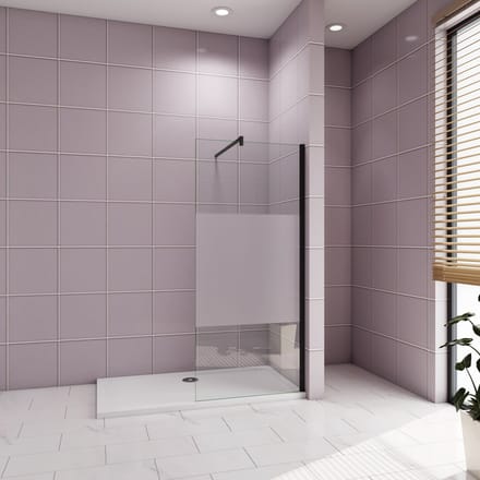 Inloopdouche 70x200cm，10mm NANO EasyClean veiligheidsglas，F-vorm 140cm Stabilisatiestang