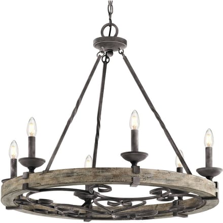 Kroonluchter - Steady Lighting -  -  - E14 - L: 72.2cm - Voor Binnen - Woonkamer - Eetkamer - Zinc