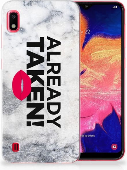 Samsung Galaxy A10 Siliconen hoesje met naam Already Taken White