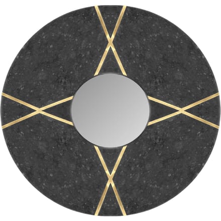 Wandspiegel Dexter marmer rond | Underbar