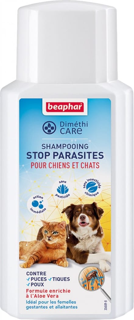 Beaphar Diméthicare Shampoo Stop Parasieten Honden en Katten 200 ml