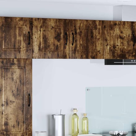 vidaXL - Vaatwasserpaneel - Kalmar - 2 - st - Rook - Eiken - Bewerkt - hout