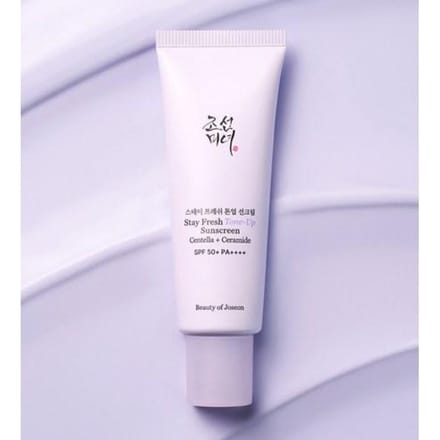 Stay Fresh Tone-Up Zonnebrandcrème Paars Set (50ml + 10ml x 2 stuks) white