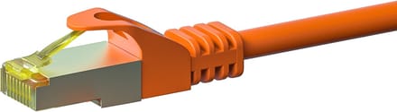 Danicom Cat7 S/FTP (PIMF) patchkabel - 3 meter oranje - netwerkkabel - internetkabel - UTP kabel - RJ45 - 10000 mbit/s