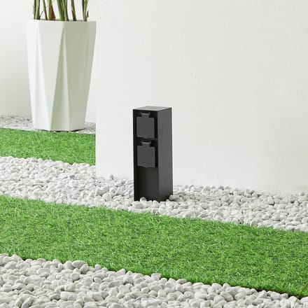 Prios Foranda energieprofiel, 2 stopcontacten zwart