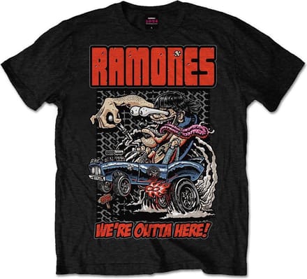 Ramones Heren Tshirt -XXL- Outta Here Zwart