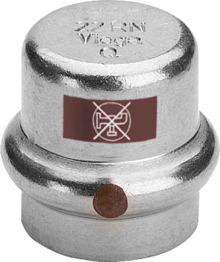Viega Temponox-kap, d 35mm roestvast staal Model 1756, 811990