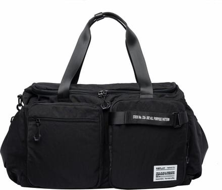 REPLAY Reistas Travel Bag Black Zwart