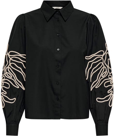JDY - JDYARIELLE L/S EMBROIDERY SHIRT WVN - Dames - Blouses