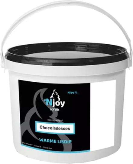 Njoy | Warme Ijsdip Chocoladesoes | 2.7 kg