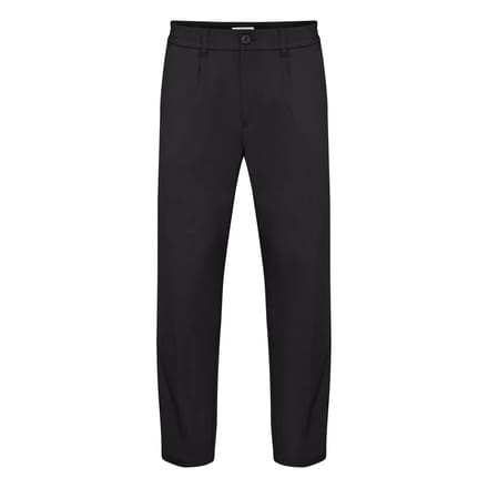 Casual Friday Chino met elastische tailleband en smalle pasvorm