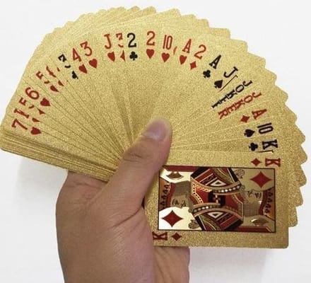 Knaak Gouden Speelkaarten - Poker Kaarten Goud - Waterproof