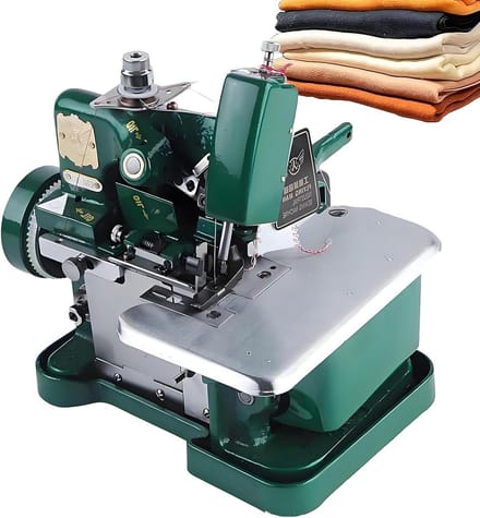 Industriële Lockmachine - Overlockmachine Naaimachine - Naden Afwerken - Differentieel Transport - 3000 SPM - Groen
