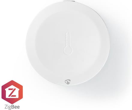 Nedis SmartLife Klimaatsensor - Zigbee 3.0 - Batterij Gevoed - Android / IOS - Wit