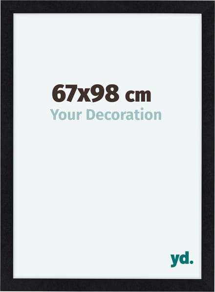 Your Decoration - Fotolijst 67x98 cm - MDF - Zwart Mat - Como