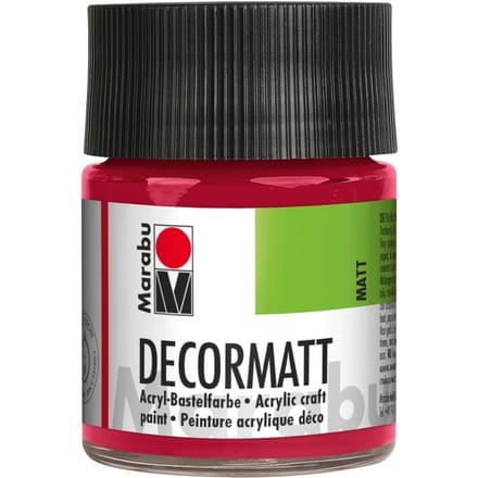 Marabou Decormatt, 50ml - Karmijnrood