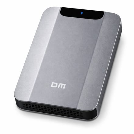DM Externe harde schijf 500GB - Draagbare HDD - USB 3.2 - Metaal - Antraciet grijs