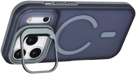 TUNIQ Back cover voor iPhone 17 Pro - MagSafe - Met Camerastand - Grijs