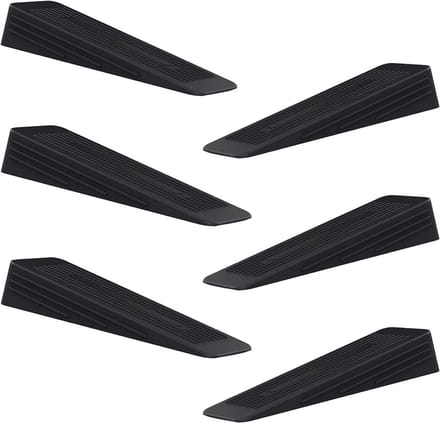 Set van 6 Antislip Deurstoppers van Duurzaam Rubber voor Binnendeuren