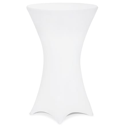 Deuba Statafel - Tafelrok Tafelhoes Kreukvrij Ø70cm - Wit