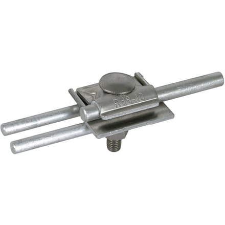 Dehn FS Klem Lucht-Term Stangklem 10mm Al 2-voudige Aansluiting - 380110 [2 stuks]