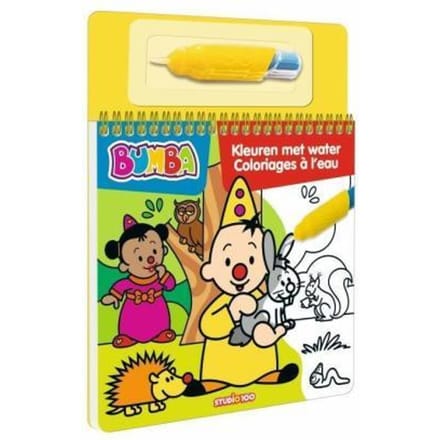 Bumba kleurboek met pen - Kleuren met water - dieren