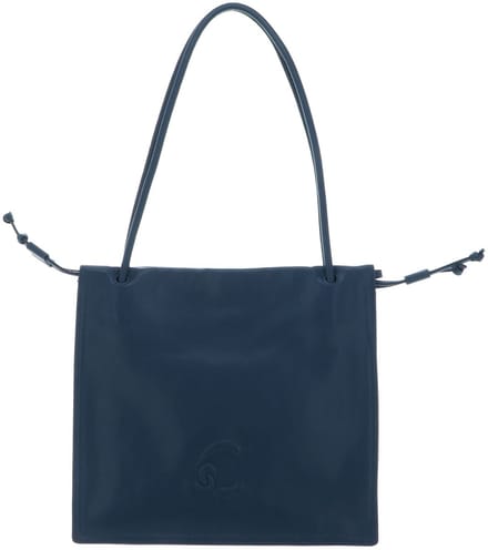 COCCINELLE Leren schoudertas Dulse Handbag Deep Blue petrol