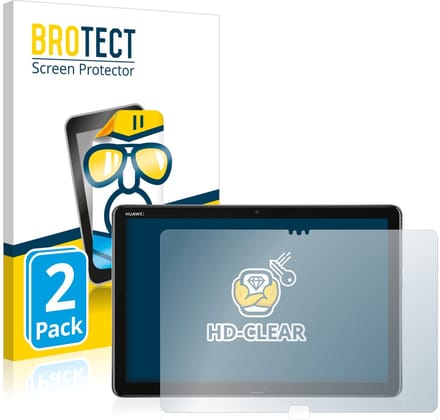 BROTECT - Screenprotector voor Huawei MediaPad M5 Lite 10.1" - Folie Beschermfolie transparant 2 Stuks
