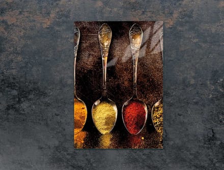 TMK ArtDeko - Snijplank Glas - 35x52cm - Przyprawy - Smaakvol Ontwerp