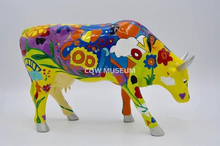 CowParade | Groovy Moo | Small (Als u 3 klein koopt krijgt u 1 gratis)