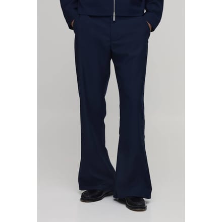 Wijdvallende Getailleerde Co-ord Broek | Navy | Size 36