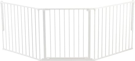 BabyDan Flex L Traphekje - 90 - 223 cm - Met anti struikel drempel - Schroefbevestiging - Wit