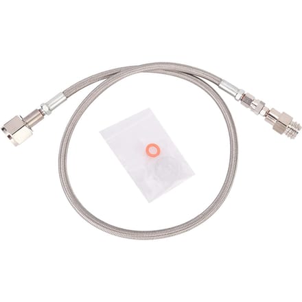 1m G1/2 Hogedrukslang CO2 naar Externe CGA320 Tank Directe Adapter (Zilver)