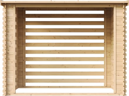 Timbela M202 - Haardhout Opslagschuurtje - 2,55 m² - 146x232xH199 cm - Houtopslag