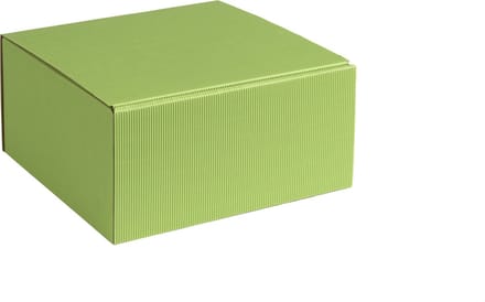 Geschenkdoos ribbelkarton 30x30x11cm LICHTGROEN (35 stuks)