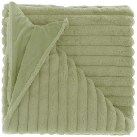 Unique Living - Plaid Peppe Tea Green -150x200cm
