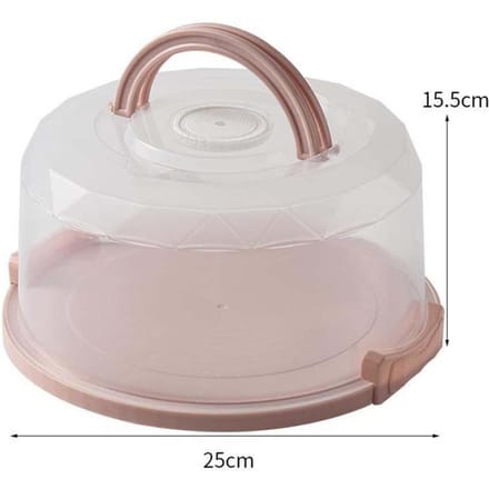 8 Inch Portable Cake Box Dessert Translucent Box Refrigerator Fresh-keeping Box Outdoor Food Storage Container Box Reusable Portable Packing Box rose