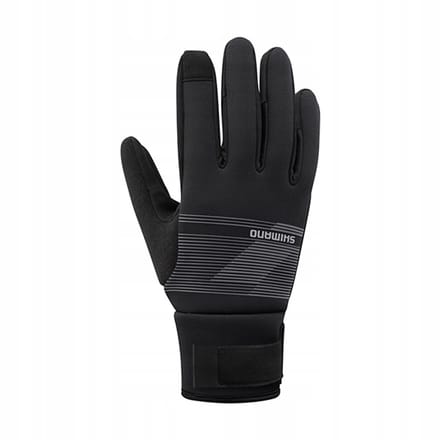 Shimano Windbreak Thermal Fiets Handschoenen Grijs Maat S