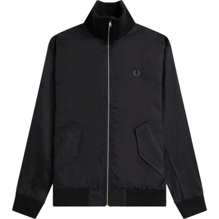 Fred Perry Heren Geribd Tennis Bomberjack (Zwart)