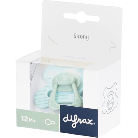 Difrax Natural Fopspeen - 12+ Mnd - Stripy Mint