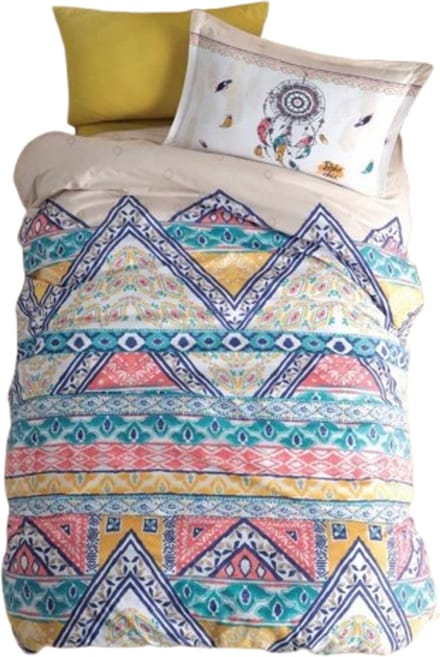 Decoware Kinderdekbedovertrek Boho 140x220 cm - Katoen - Boheems Thema - Met Kussensloop - Eenpersoons