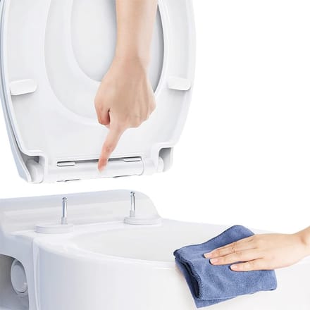 Comfortabele Witte Toiletbril met Softclose en Quick Release | Universele Badkamerzitting