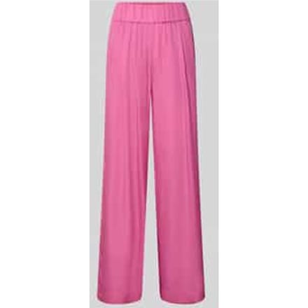 Wide leg stoffen broek met elastische band