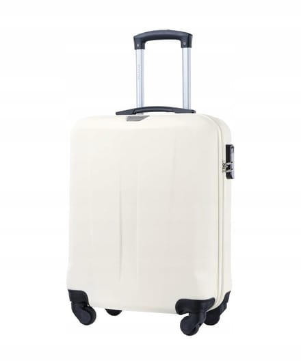 Puccini Paris handbagagekoffer wit ABS 55x40x20 cm