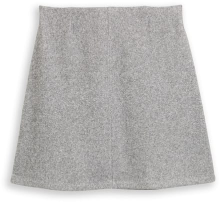 Tom Tailor - Comfortabele rok in gemêleerde look - Maat 46 - medium silver grey melange