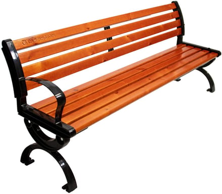 Bank met rugleuning - 150cm