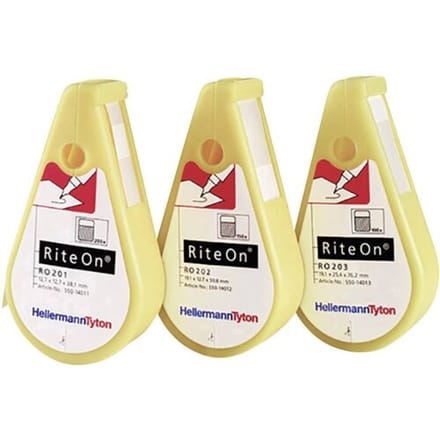 HellermannTyton 550-14013 RO203-1401-WH-1401-CL/WH Etikettendispenser Montagemethode: Plakken 1 stuk(s)